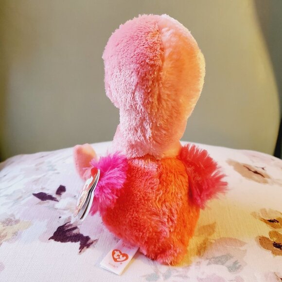 Ty Beanie Boos Pink Flamingo‎ Glida Plush Toy - Picture 7 of 10